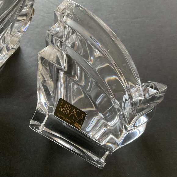 VINTAGE MIKASA Set of 3 Art Deco Votive Candleholders EUC - Picture 2 of 9